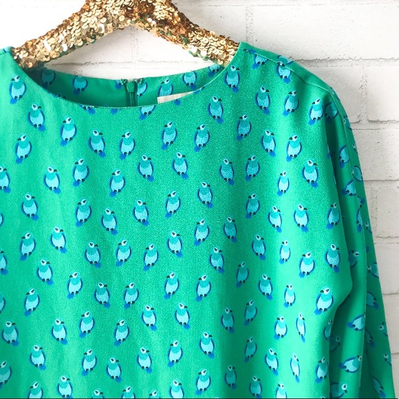 LOFT Dresses & Skirts - LOFT Jade Green Bird Dress